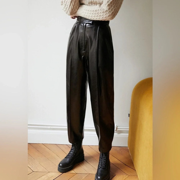 Pixie Market Pants - 🏷️ NWT Pixie Market Oslo Patent Straight Leg Pants